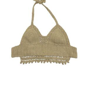 andi bagus crochet halter triangle top (Retail $60)